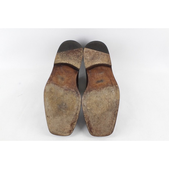 FRATELLI ROSSETTI BROWN‎ LEATHER SQUARE TOE PENNY LOAFERS MENS SIZE 9 main image 7